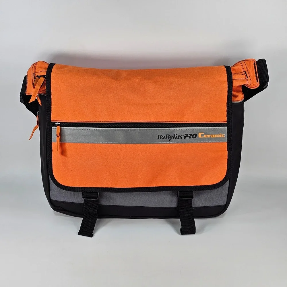 Babyliss PRO Ceramic Professionals Messenger Bag Orange Grey Black Crossbody Bag